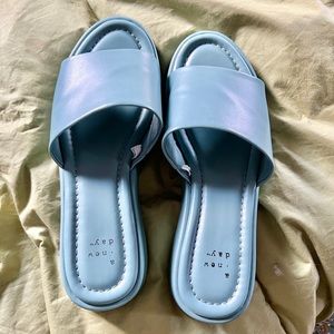 Blue A New Day platform slides